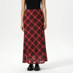 Women's Slight Fishtail Mesh Skirt - Wild Fable™ Red Plaid -Thredup Fashion Shop GUEST 0080fae3 f7dd 48e8 ae15 af2472c76959