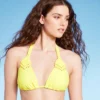 Women's Macrame Detail Triangle Bikini Top - Wild Fable™ Yellow 2 Women's Macrame Detail Triangle Bikini Top - Wild Fable™ Yellow -Thredup Fashion Shop GUEST 05fc40f6 8edd 4643 9337 cf4b9a6e648b