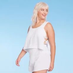 Women's Side-Tie Cover Up Cropped Tank Top - Wild Fable™ -Thredup Fashion Shop GUEST 07b4d415 f7f9 406d 9c96 8d12364d40b9