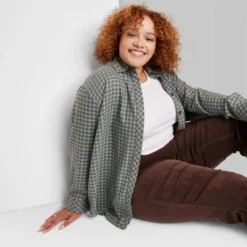 Women's Oversized Button-Down Flannel Shirt - Wild Fable™ Plaid -Thredup Fashion Shop GUEST 07e9cd0b 4985 4f8b ac23 d98b103ae612