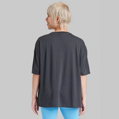 Women's Oversized Eye Graphic T-Shirt - Wild Fable™ Black 3 Women's Oversized Eye Graphic T-Shirt - Wild Fable™ Black - Image 2