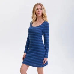 Women's Long Sleeve Mini Dress - Wild Fable™ Royal Blue Striped -Thredup Fashion Shop GUEST 09f880fb a096 4bab 8408 059636241592