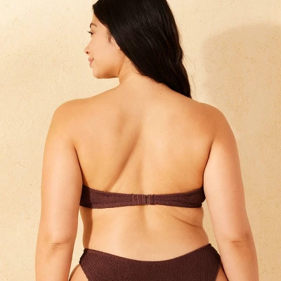 Women's Pucker Textured Bandeau Bikini Top - Wild Fable™ 6 Women's Pucker Textured Bandeau Bikini Top - Wild Fable™ - Image 4