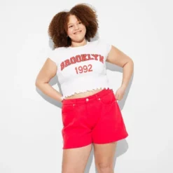 Women's Heritage Curvy Mid-Rise Denim Shorts - Wild Fable™ Dark Red -Thredup Fashion Shop GUEST 0b61242e 0292 4797 90c9 7059191252a7