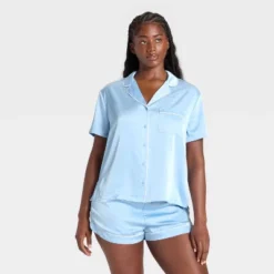 Women's Satin Short Sleeve Notch Collar Shirt And Shorts Pajama Set - Wild Fable™ 8 Women's Satin Short Sleeve Notch Collar Shirt And Shorts Pajama Set - Wild Fable™ -Thredup Fashion Shop GUEST 0c3b86a0 68a3 45ba a0be 86d5d453b72b