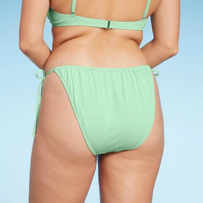 Women's Side-Tie Low-Rise High Leg Adjustable Lurex Bikini Bottom - Wild Fable™ 6 Women's Side-Tie Low-Rise High Leg Adjustable Lurex Bikini Bottom - Wild Fable™ - Image 4