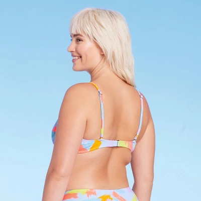 Women's Ribbed Square Neck Bralette Bikini Top - Wild Fable™ 3 Women's Ribbed Square Neck Bralette Bikini Top - Wild Fable™