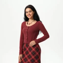 Women's Knit Button-Front Cardigan - Wild Fable™ Dark Red 11 Women's Knit Button-Front Cardigan - Wild Fable™ Dark Red -Thredup Fashion Shop GUEST 0ea3add6 f7e7 4b2c 96f4 96b395b3dba6