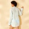 Women's Long Sleeve Button-Down Cover Up Top - Wild Fable™ Cream