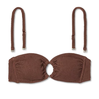 Women's Pucker Textured Bandeau Bikini Top - Wild Fable™ 7 Women's Pucker Textured Bandeau Bikini Top - Wild Fable™ - Image 5