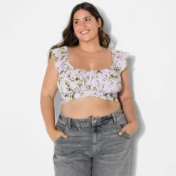 Women's Flutter Short Sleeve Scoopneck Micro Top - Wild Fable™ Mauve 9 Women's Flutter Short Sleeve Scoopneck Micro Top - Wild Fable™ Mauve -Thredup Fashion Shop GUEST 13399d39 2881 4584 bc39 71677856a351