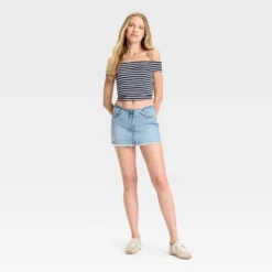 Women's Low-Rise Zip-Front Denim Mini Skort - Wild Fable™ -Thredup Fashion Shop GUEST 13a35344 abe9 4b48 a5ac 1957bba0d456