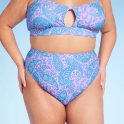 Women's Paisley Print High Waist Medium Coverage High Leg Bikini Bottom - Wild Fable™ Blue/Pink 7 Women's Paisley Print High Waist Medium Coverage High Leg Bikini Bottom - Wild Fable™ Blue/Pink -Thredup Fashion Shop GUEST 13ba0ff8 5386 4cb0 a7e0 9196b05cbc4b
