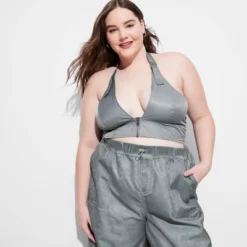 Women's Nylon Halter Tank Top - Wild Fable™ Light Teal Blue 7 Women's Nylon Halter Tank Top - Wild Fable™ Light Teal Blue -Thredup Fashion Shop GUEST 14f99528 95dc 46a0 9591 b5cb99f917cb