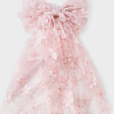 Floral Lace Bow Hair Barrette - Wild Fable™ 4 Floral Lace Bow Hair Barrette - Wild Fable™ - Image 2