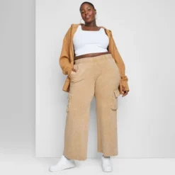 Women's High-Rise Wide Leg Fleece Cargo Pants - Wild Fable™ -Thredup Fashion Shop GUEST 1893da8d 6f01 4945 9d0d 9308c18f7e16