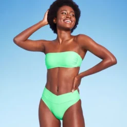 Women's Crossover High Leg Cheeky Mid-Rise Bikini Bottom - Wild Fable™ -Thredup Fashion Shop GUEST 1c4fca13 0367 497b 8718 a3572d067feb