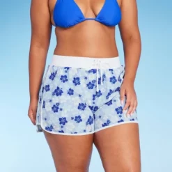 Women's 4" Inseam High Waist Lace-Up Board Shorts - Wild Fable™ Blue Floral Print 9 Women's 4" Inseam High Waist Lace-Up Board Shorts - Wild Fable™ Blue Floral Print -Thredup Fashion Shop GUEST 1ff6dd84 7ef1 46c3 81c8 de41223e7a58