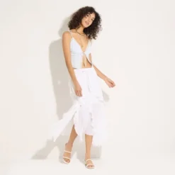 Women's Ribbed Lace Trim Crop Top - Wild Fable™ -Thredup Fashion Shop GUEST 2028799d 0e57 42bc a959 bdd77ddec93c