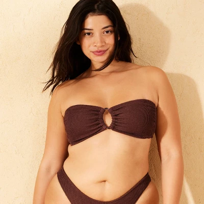 Women's Pucker Textured Bandeau Bikini Top - Wild Fable™ 5 Women's Pucker Textured Bandeau Bikini Top - Wild Fable™ - Image 3