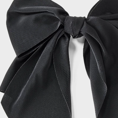 Floral Bow Hair Barrette - Wild Fable™ Black 4 Floral Bow Hair Barrette - Wild Fable™ Black - Image 2