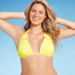 Women's Macrame Detail Triangle Bikini Top - Wild Fable™ Yellow 9 Women's Macrame Detail Triangle Bikini Top - Wild Fable™ Yellow -Thredup Fashion Shop GUEST 21fd01da b6ed 486a abc9 a2b1407a9433