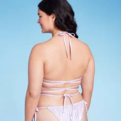 Women's Extreme Wrap Triangle Bikini Top - Wild Fable™ Light Purple Iridescent 12 Women's Extreme Wrap Triangle Bikini Top - Wild Fable™ Light Purple Iridescent -Thredup Fashion Shop GUEST 2554c135 8ddd 401c adb2 798895341fc4
