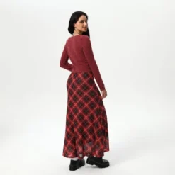 Women's Slight Fishtail Mesh Skirt - Wild Fable™ Red Plaid -Thredup Fashion Shop GUEST 275399e6 8803 4a2e 9af0 7022ed46bc28