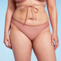 Women's High Leg Cheeky Bikini Bottom - Wild Fable™ Brown Lurex -Thredup Fashion Shop GUEST 27cda61d b622 413b b13a 32afe6866d09