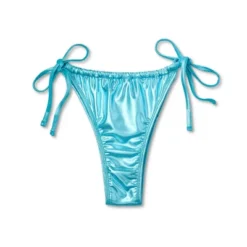 Women's Foil Strappy Extra High Leg Super Cheeky Bikini Bottom - Wild Fable™ Teal Blue -Thredup Fashion Shop GUEST 2bcc5758 1f90 4f48 bf5e 726de9ce058e