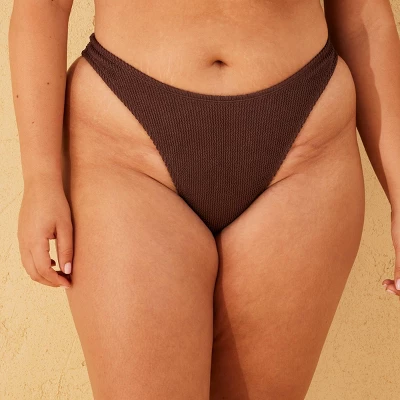 Women's Pucker Textured Mid-Rise Ultra High Leg Super Cheeky Bikini Bottom - Wild Fable™ 5 Women's Pucker Textured Mid-Rise Ultra High Leg Super Cheeky Bikini Bottom - Wild Fable™ - Image 3