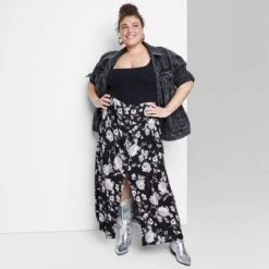 Women's Button-Front Printed Midi Skirt - Wild Fable™ -Thredup Fashion Shop GUEST 30a56aa6 dd00 45af a15b 2518a0e7c920