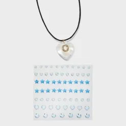 Acrylic Heart With Face Gems Pendant Necklace - Wild Fable™ Clear/Black -Thredup Fashion Shop GUEST 30f4eced aa24 41a7 90cf 8c42a326ba94