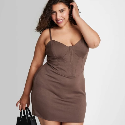 Women's Sleeveless Corset Mini Knit Bodycon Dress - Wild Fable™ 6 Women's Sleeveless Corset Mini Knit Bodycon Dress - Wild Fable™ - Image 4