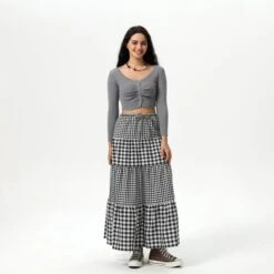 Women's Elastic Waistband Maxi Skirt - Wild Fable™ Black Gingham 8 Women's Elastic Waistband Maxi Skirt - Wild Fable™ Black Gingham -Thredup Fashion Shop GUEST 3258fb55 88de 4335 a3f3 d18af32e9d0d