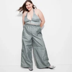 Women's Mid-Rise Wide Leg Cargo Pants - Wild Fable™ Light Teal Blue 7 Women's Mid-Rise Wide Leg Cargo Pants - Wild Fable™ Light Teal Blue -Thredup Fashion Shop GUEST 339e4f79 f140 4e9d 861f 12be51d41abd