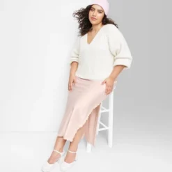 Women's Satin Lace Trim Midi Skirt - Wild Fable™ 11 Women's Satin Lace Trim Midi Skirt - Wild Fable™ -Thredup Fashion Shop GUEST 351374e9 b80c 4b8c a993 5a1ec9a575df