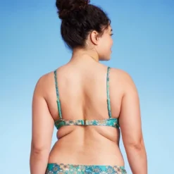 Women's Scoop Front Bralette Bikini Top - Wild Fable™ Blue Patchwork Print 13 Women's Scoop Front Bralette Bikini Top - Wild Fable™ Blue Patchwork Print -Thredup Fashion Shop GUEST 3b1e2ee6 8d20 4431 bd97 df379dcffc40