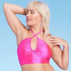 Women's Longline Wrap Halter Bikini Top - Wild Fable™ Pink Shine 11 Women's Longline Wrap Halter Bikini Top - Wild Fable™ Pink Shine -Thredup Fashion Shop GUEST 3ba53a87 f365 4844 9884 fc45b22eb9cb
