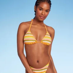 Women's Crochet Triangle Bikini Top - Wild Fable™ Orange Multi Striped -Thredup Fashion Shop GUEST 3ca11389 2332 4d9f ae48 4c077914c6e8