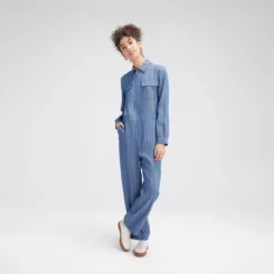 Women's Long Sleeve Denim Jumpsuit - Wild Fable™