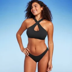 Women's Cross Front Pucker Textured Halter Bikini Top - Wild Fable™ -Thredup Fashion Shop GUEST 3ef4f3f7 12f3 4a58 b1a7 b323df1fceb4