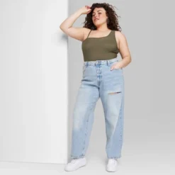 Women's High-Rise 90's Relaxed Slashed Straight Jeans - Wild Fable™ Light Wash 9 Women's High-Rise 90's Relaxed Slashed Straight Jeans - Wild Fable™ Light Wash -Thredup Fashion Shop GUEST 40412feb cf46 4ffc 8d44 02e1b641df60
