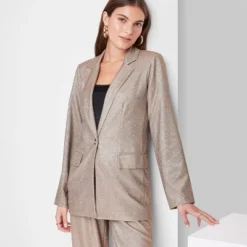 Women's Oversized Glitter Blazer - Wild Fable™ Copper -Thredup Fashion Shop GUEST 416d557e 52a3 4709 91fa cd4f06925613 1