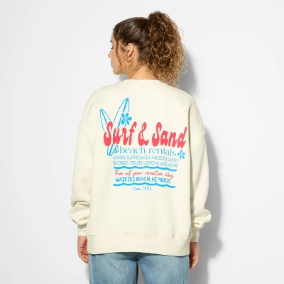 Women's Oversized Graphic Pullover Sweatshirt - Wild Fable™ 4 Women's Oversized Graphic Pullover Sweatshirt - Wild Fable™ - Image 2