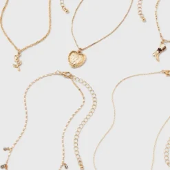 Mixed Rose And Heart Choker Necklace Set 5pc - Wild Fable™ Gold -Thredup Fashion Shop GUEST 43bdc246 adac 476b a199 a774337dc7bf