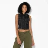 Women's Sleeveless Cropped Denim Trucker Vest - Wild Fable™ -Thredup Fashion Shop GUEST 441cb37a 72e7 4f8a 8c1d f43d1d81d9f3