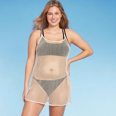 Women's Tassle Trim Crochet Cover Up Dress - Wild Fable™ 4 Women's Tassle Trim Crochet Cover Up Dress - Wild Fable™ - Image 2