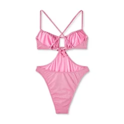 Women's Cut Out One Piece Swimsuit - Wild Fable™ Pink Lurex 12 Women's Cut Out One Piece Swimsuit - Wild Fable™ Pink Lurex -Thredup Fashion Shop GUEST 4bd57c2d bfb5 4d1b a1cb c59ebda7aef3