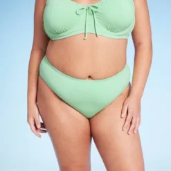 Women's Mid-Rise High Leg Cheeky Lurex Bikini Bottom - Wild Fable™ Mint Green -Thredup Fashion Shop GUEST 531372c4 448e 4fb5 9ec8 d712a69b30f2
